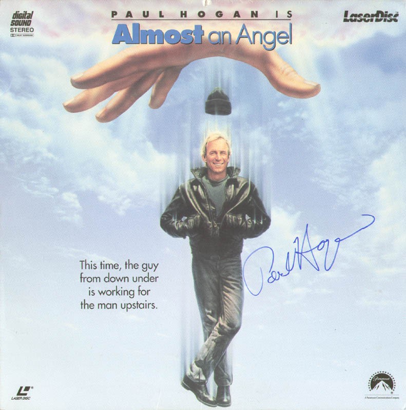PAUL HOGAN - LASER MEDIA COVER SIGNED