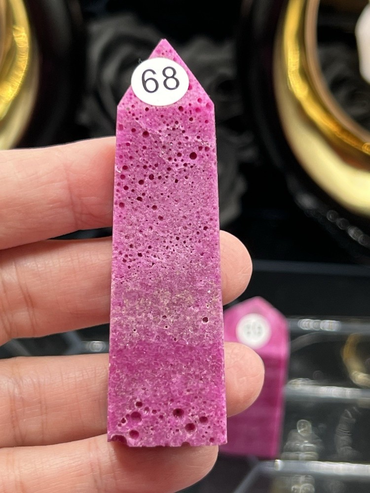 Honeycomb Ruby Uvreactive 4 sided Points Free shipping & Gift