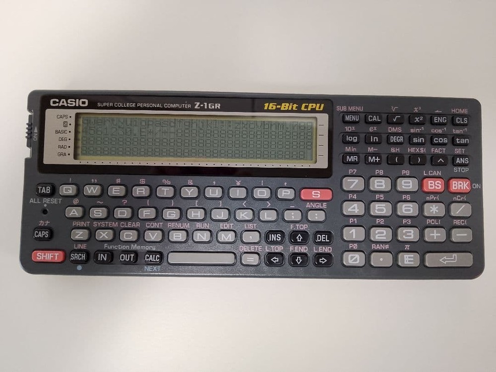 CASIO Z-1GR 16-bit CPU Calculator Pocket Computer Tested