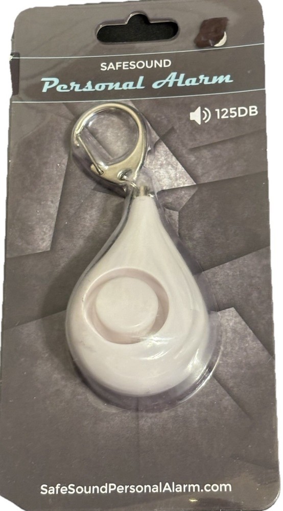 SafeSound Personal Alarm 125dB White Keyring
