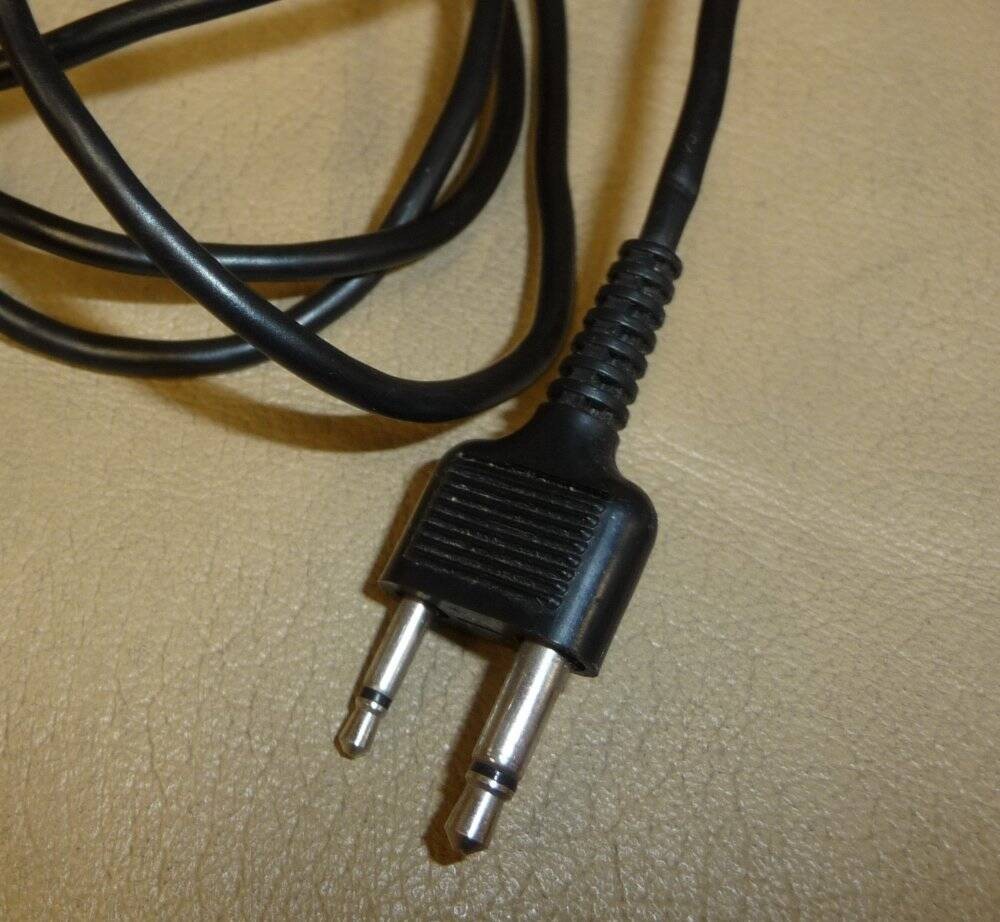 Vintage General Electric Microphone 2-Prong