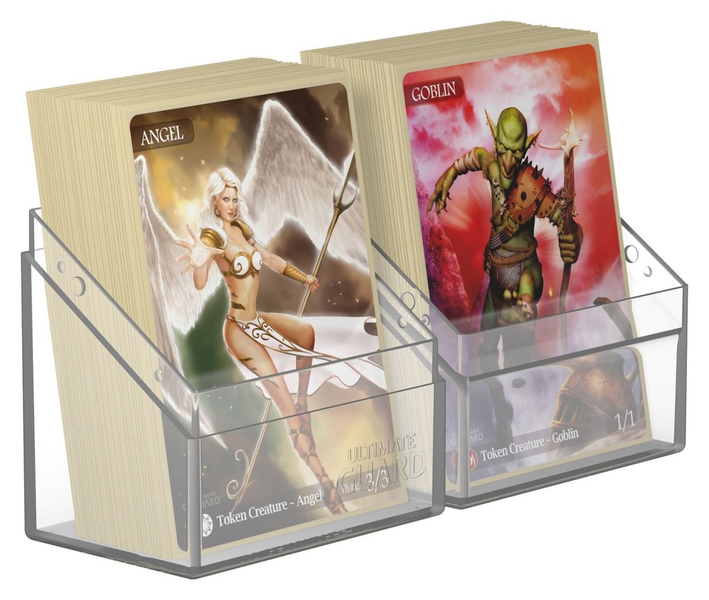 Ultimate Guard Boulder Clear 60+ Standard Size Deck Case Card Storage Box ccg