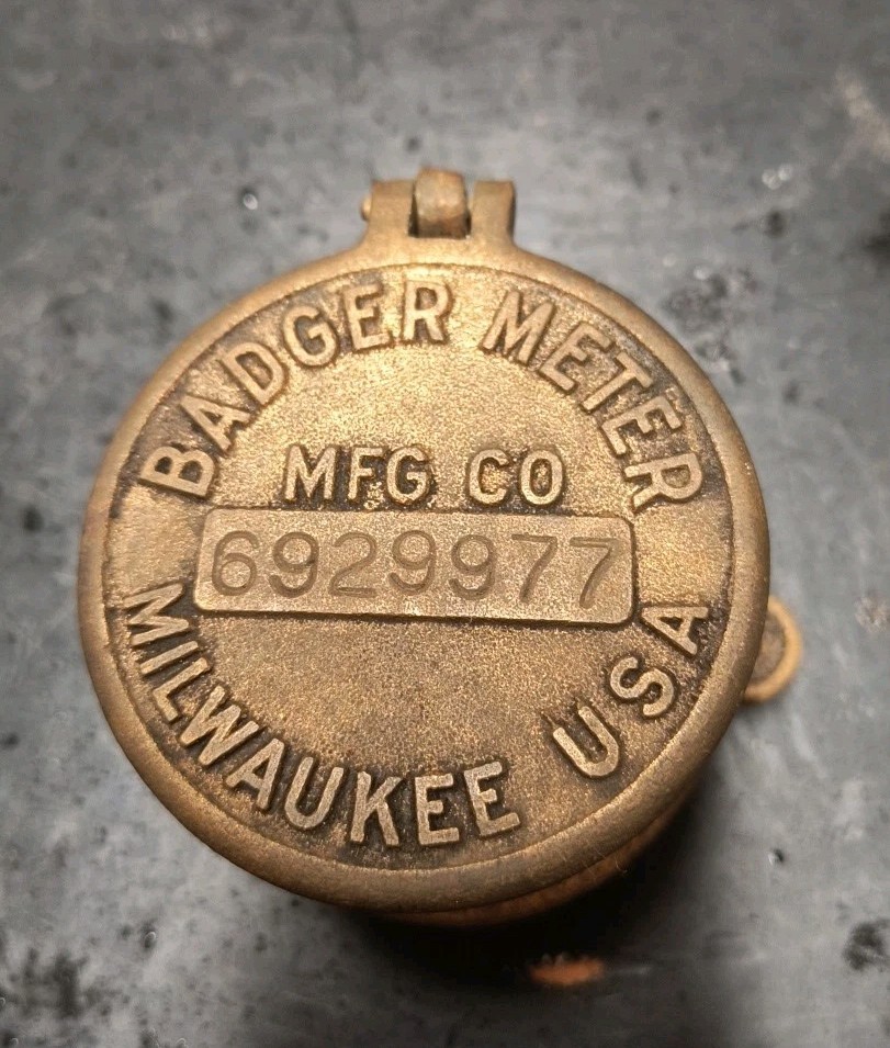 Vintage Brass Badger Water Meter