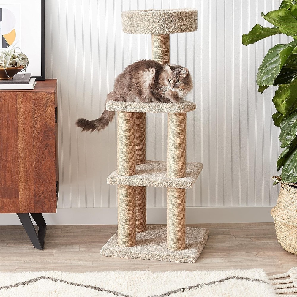 Amazon Basics Cat Tree Tower - Multi-Level Climbing Activity Center for Indoo...