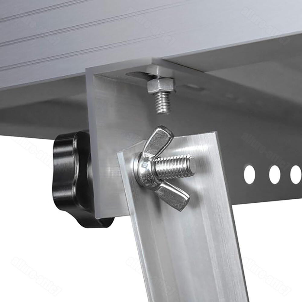 4 Set Adjustable Solar Panel RV Tilt Mounting Rack Bracket Rooftop Flat Surface