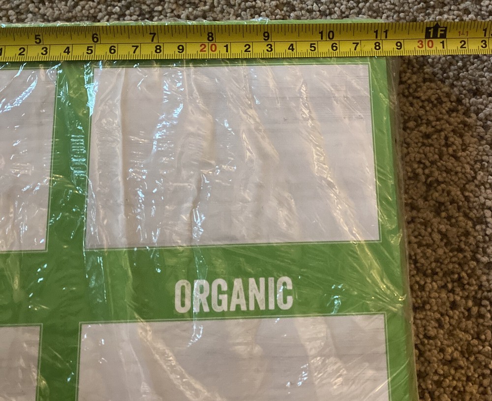 rectagular ORGANIC labels