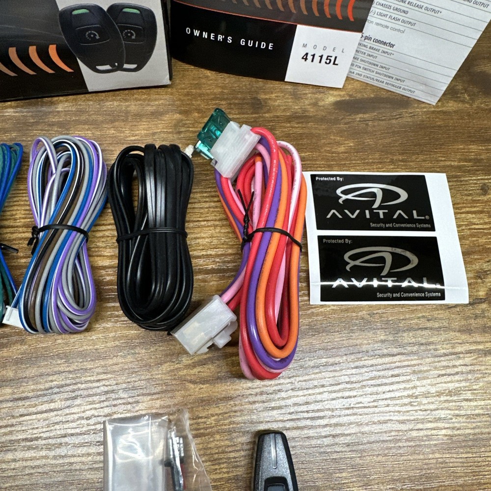 Avital Model 4115L 1 Way 1 Button Transmitter Remote Engine Start System