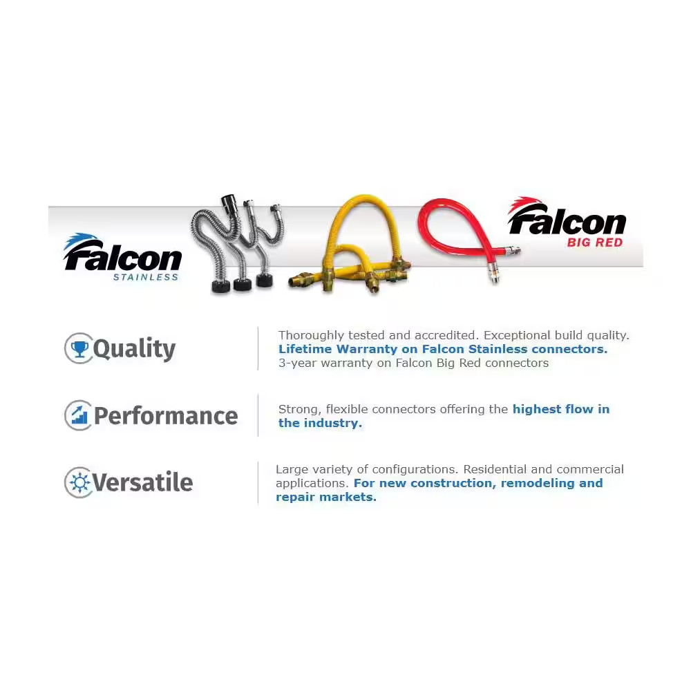 3/4 In. FIP X 3/4 In. FIP X 18 In. Ultra Flex Corrugated 304 Stainless Steel Wat