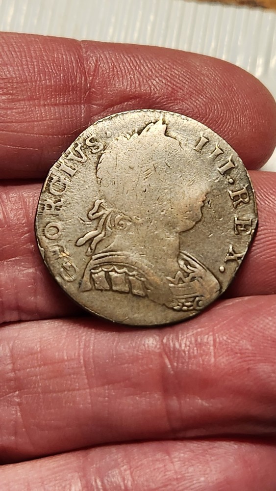1771 Faceless George 1-71A Halfpenny RARE (1-3)