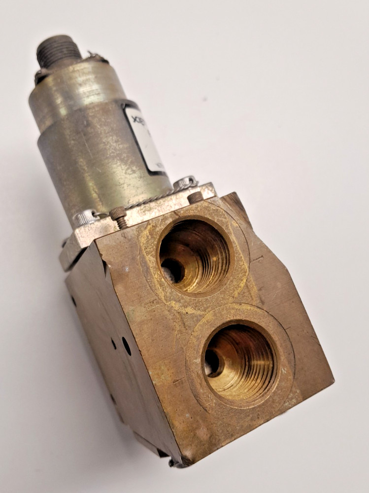 Surplus - Scientific Fluid Controls Brass Solenoid Valve - Rocket Engine NASA