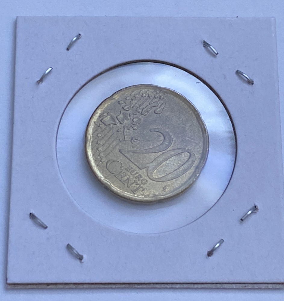 2002 Portugal 20 Cent Coin B10