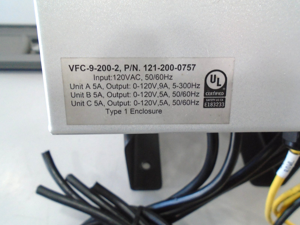 Rodix VFC-9-200-2 Triple Feeder Cube 121-200-0757 Variable Frequency Controller