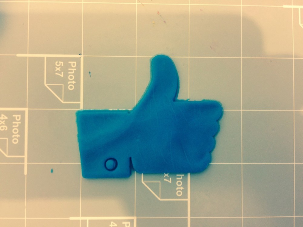 Thumbs up cookie cutter