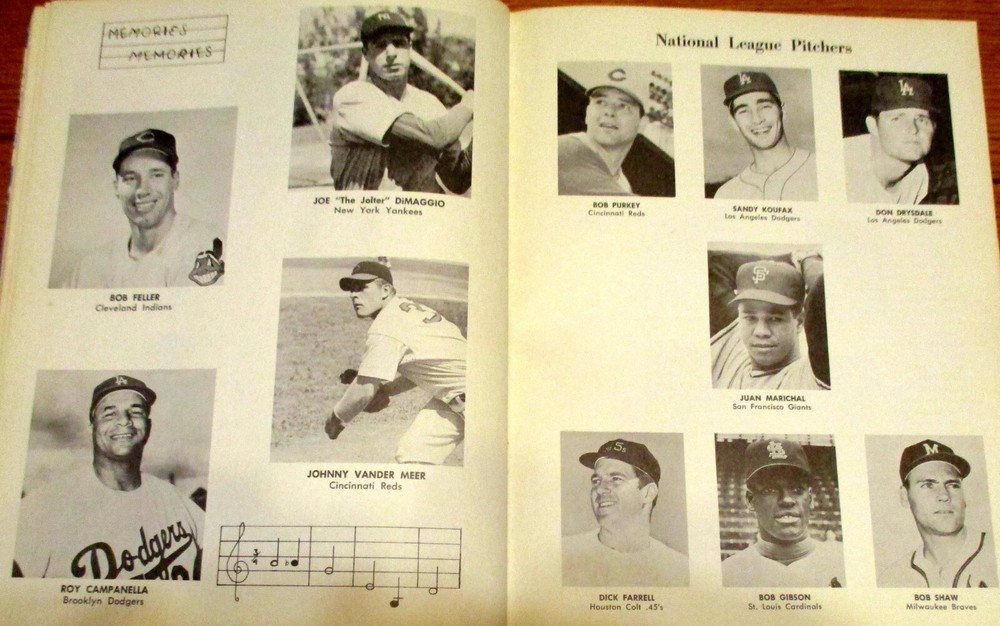 1962 Baseball All Star Game Program Washington D. C. Stadium Partially Scored
