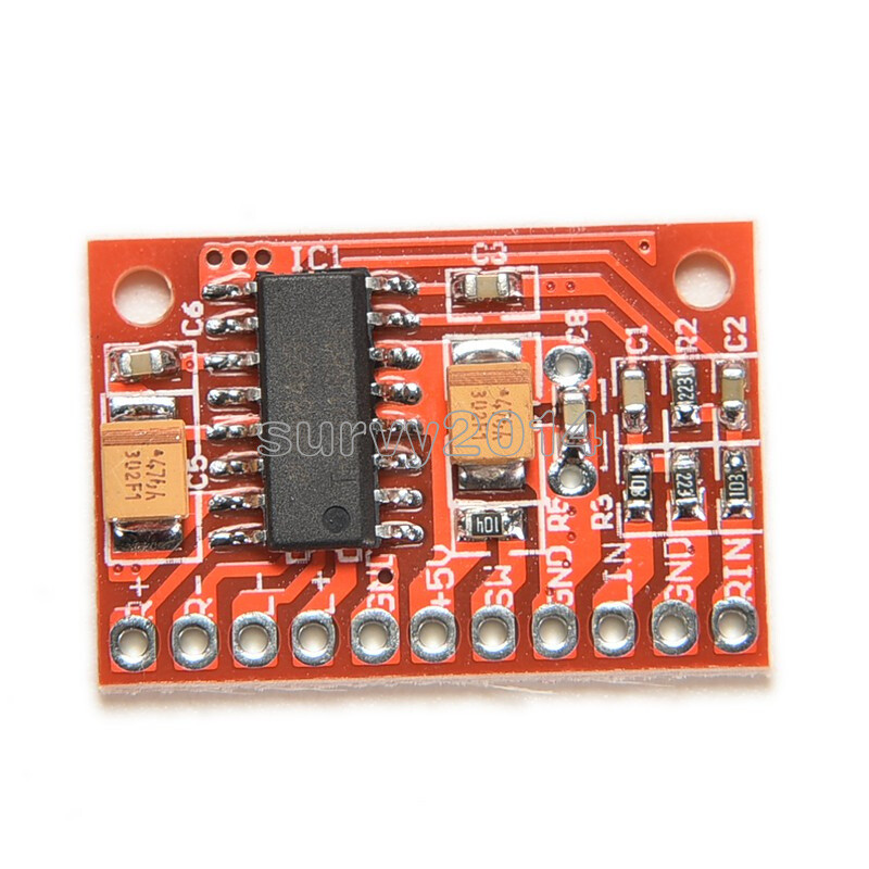 10PCS 2 Channels 3W 5V Digital power PAM8403 Class D Audio Amplifier Board USB