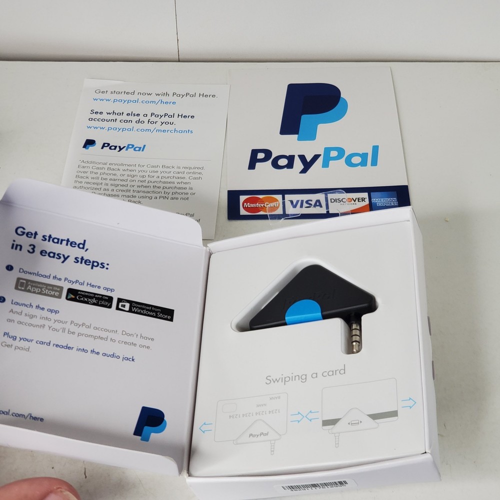 PayPal Mobile Card Reader Swiper PayPal Here Audio Jack With Box IPhone Android