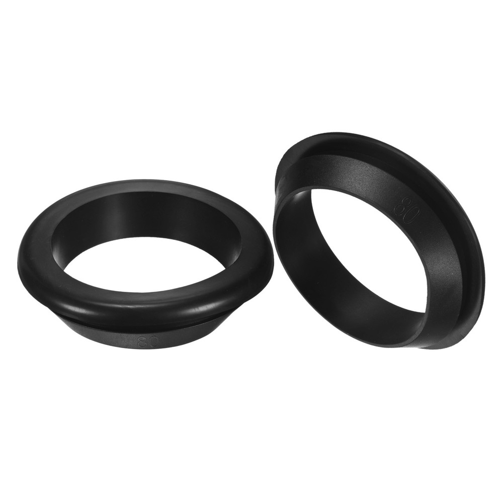 2-Pack Cable Railing Rubber Grommets, 80mm Drill Hole 70mm ID Car Grommet