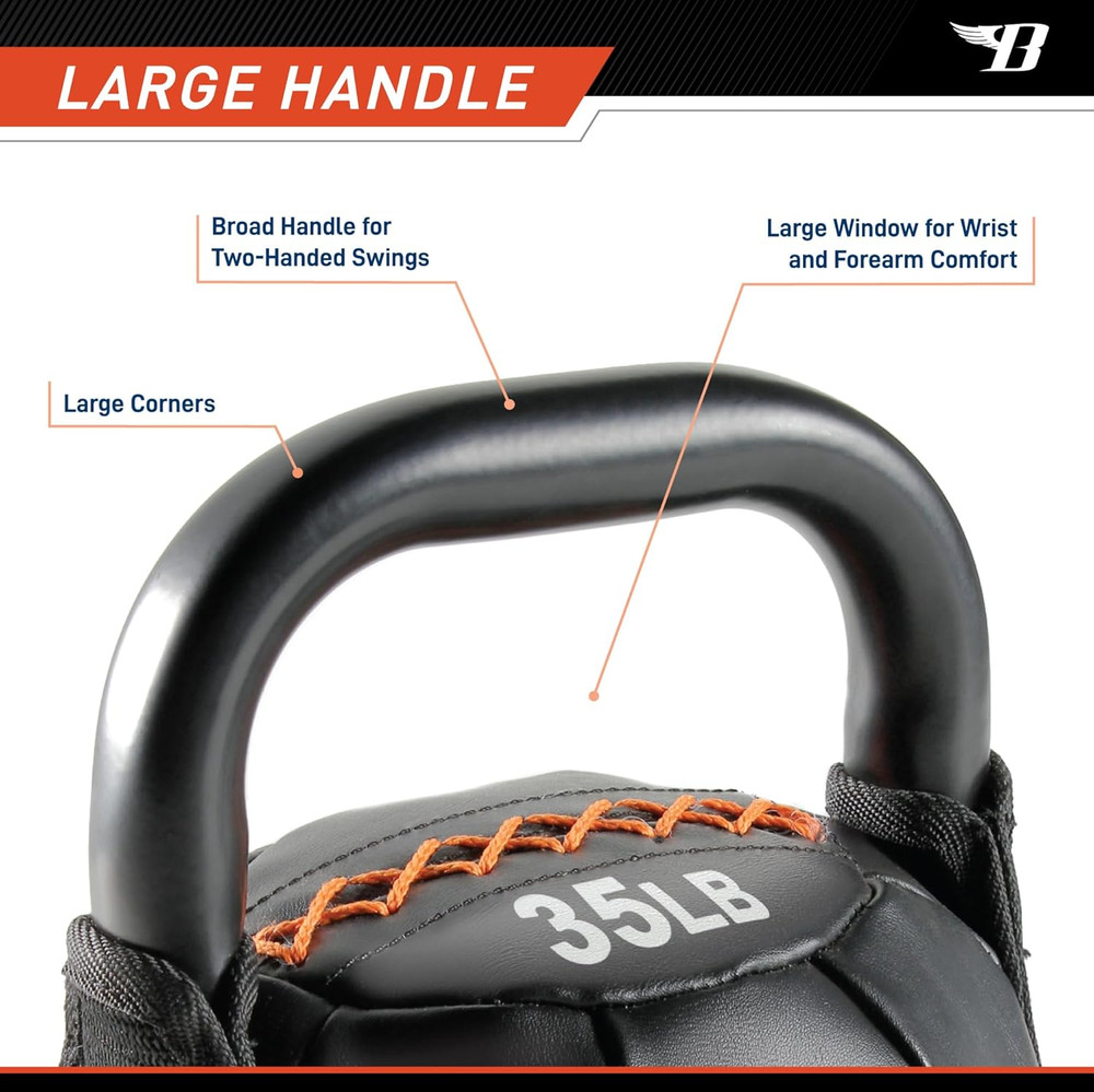 by Kim Lyons Soft Kettlebell with Handle | Soft Weight for Strength Training, Co