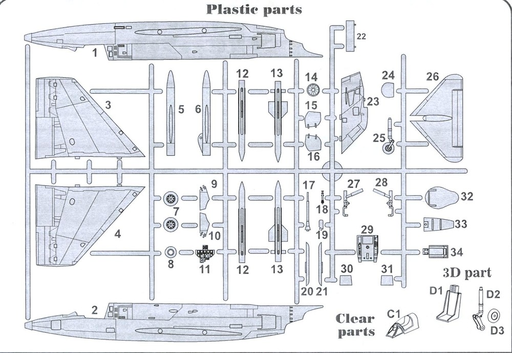 KP Models 1/72 SAUNDERS ROE SR-53 "Prototype" with 3D PRINTED PARTS!