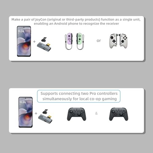 Joy-Con Unified Controller Receiver Kit – Supports Android Phones, Tablets &