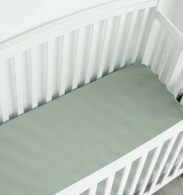 New Biloban 2-pack Green Waterproof Fitted Crib Sheets