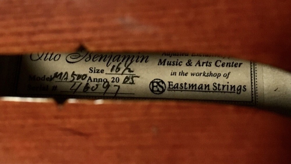 Otto Benjamin Eastman Strings Viola MA500