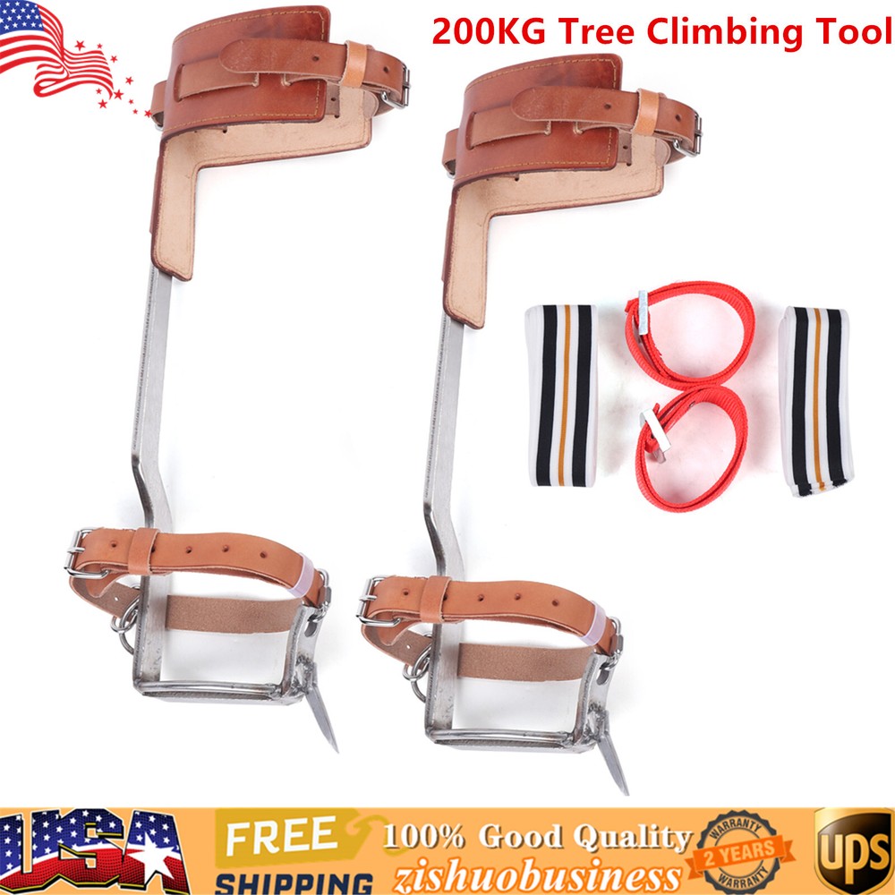 Tree Climbing Gear Kit for Tree Work 200KG Tree Climbing Tool with Tree SpikesUS