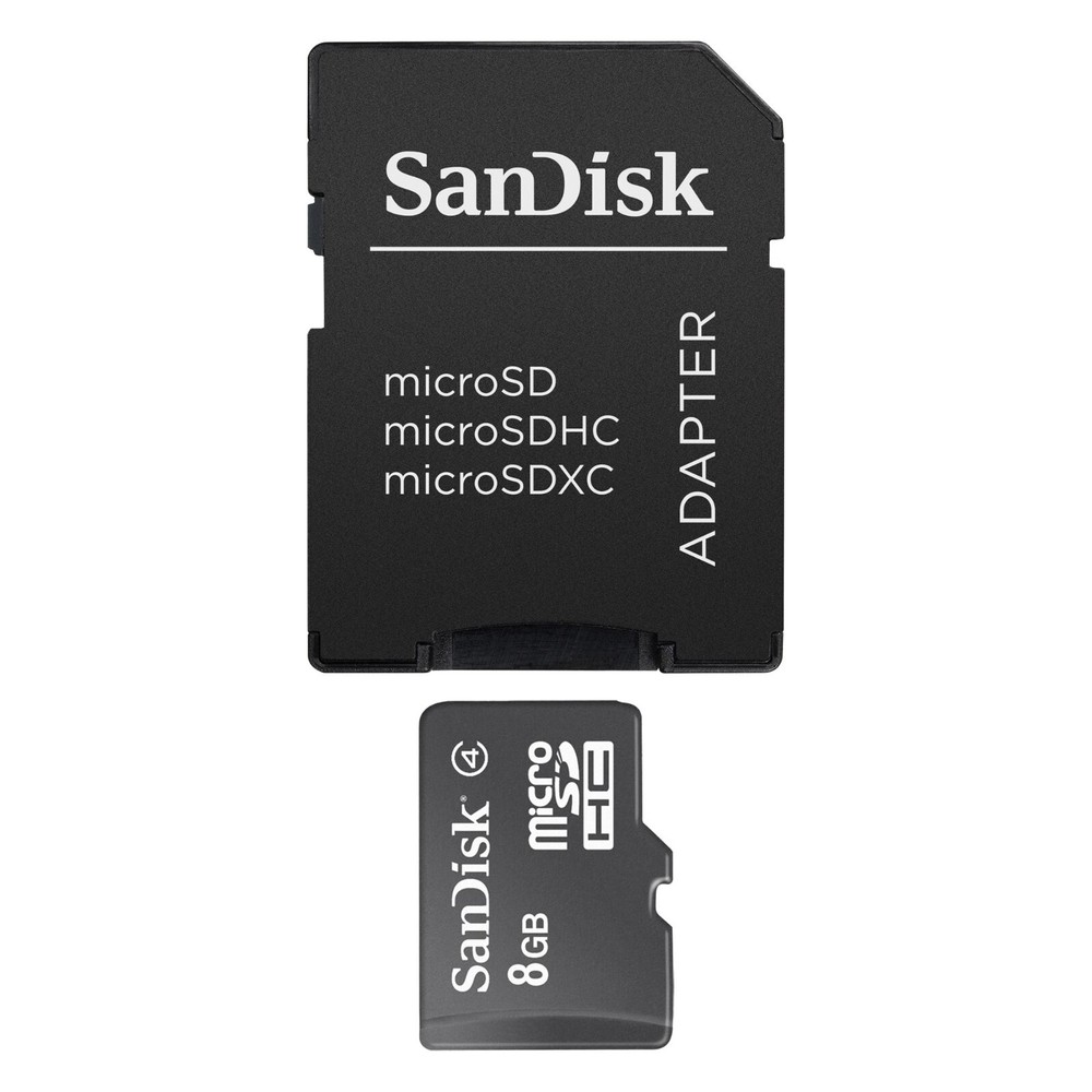 SanDisk 8GB micro SDHC + Adapter