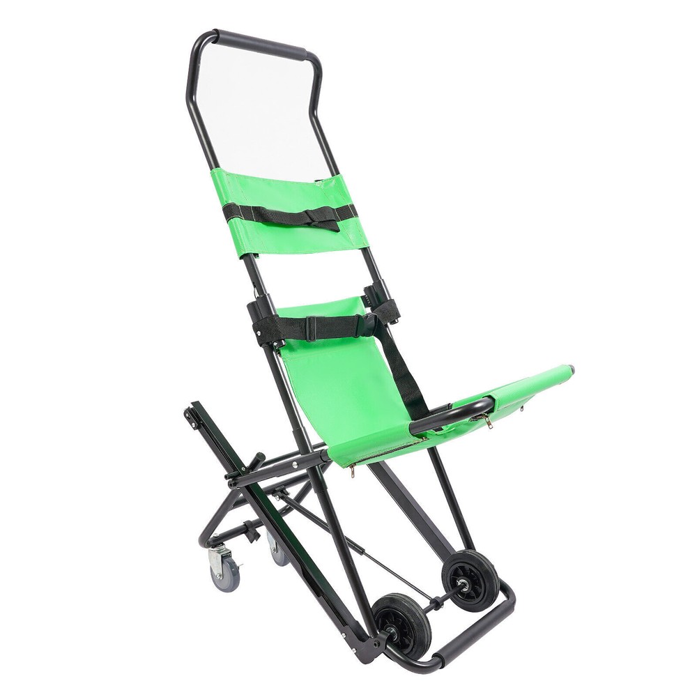 Foldable Emergency Stair Chair with Wheels - Portable Transport Solution