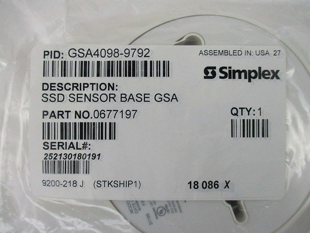Simplex GSA4098-9792 - GSA Standard Sensor Base