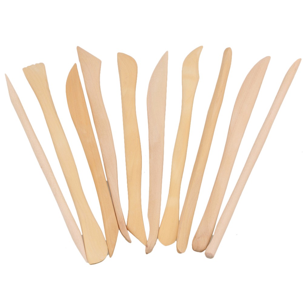 10PCS Different Shape Wood Clay Sculpture Tools