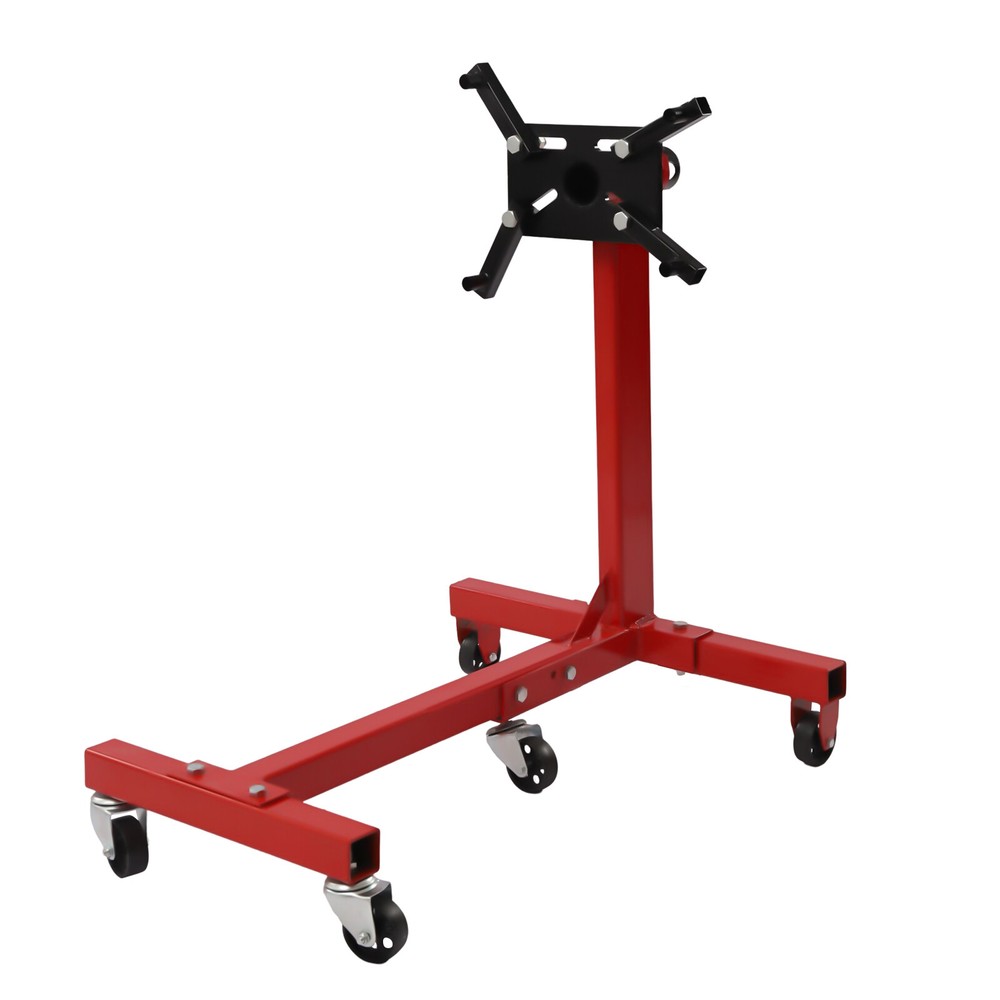 1250Lbs Engine Maintenance Stand Collapsible Motor Hoist Jack 360° Rotating Tool