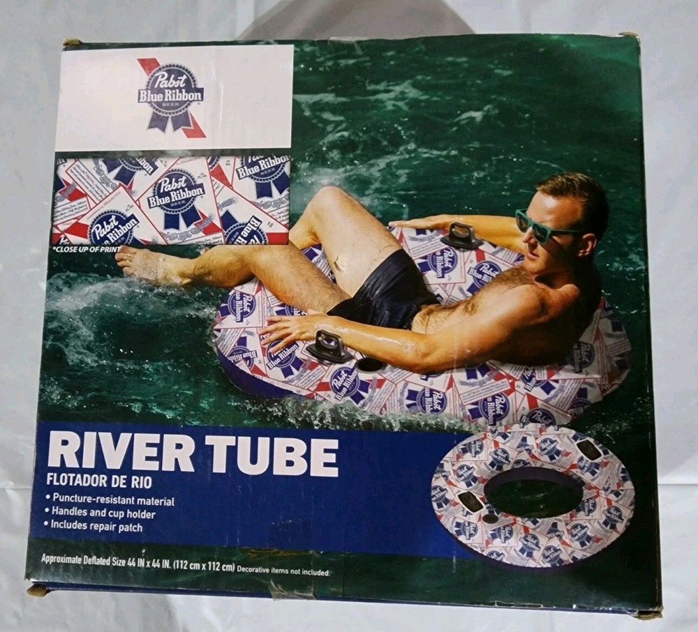 Pabst Blue Ribbon Logo River Tube