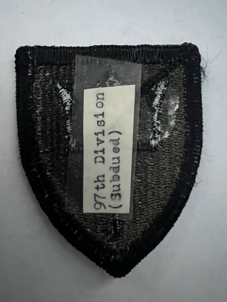 97th Division Subdued US Army Patch