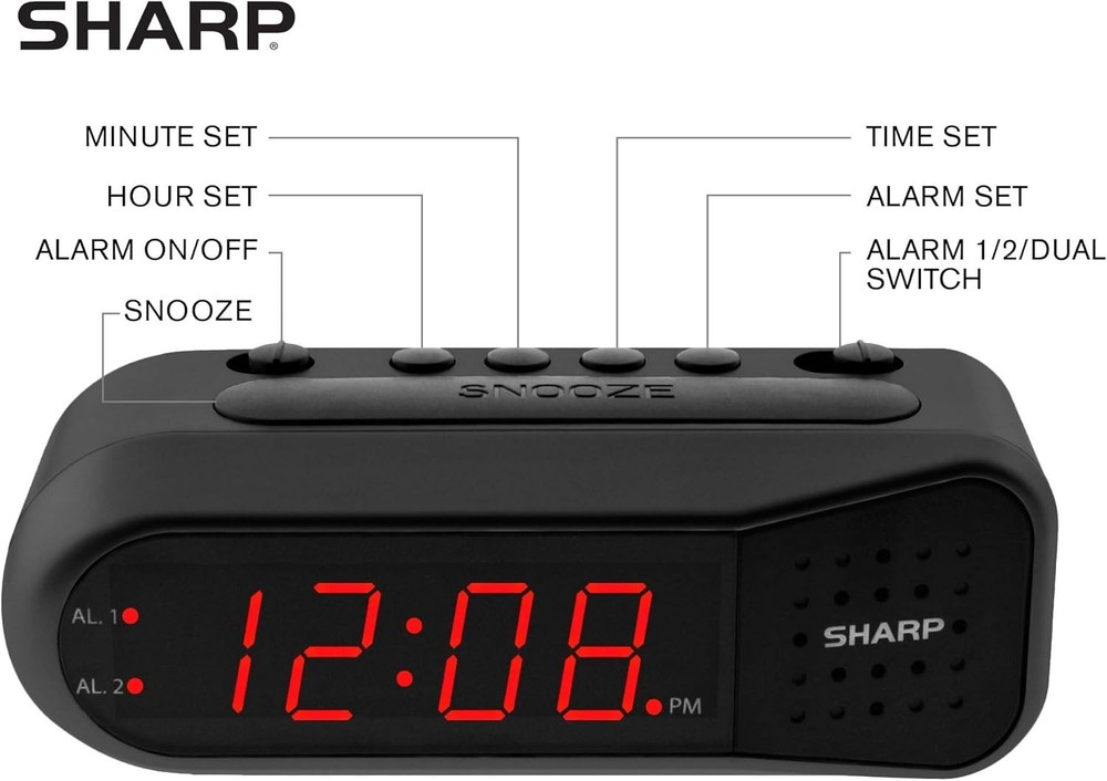 Customizable Alarm Clock with Battery Backup – Ideal for Weekday & Weekend Use