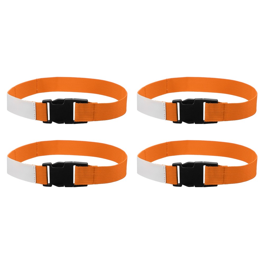 4 Pcs Multipurpose Laundry Strap with Buckle, Orange