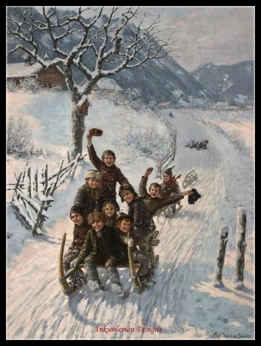 Charts Needlework DIY - Counted Cross Stitch Patterns - Sleigh Ride 3