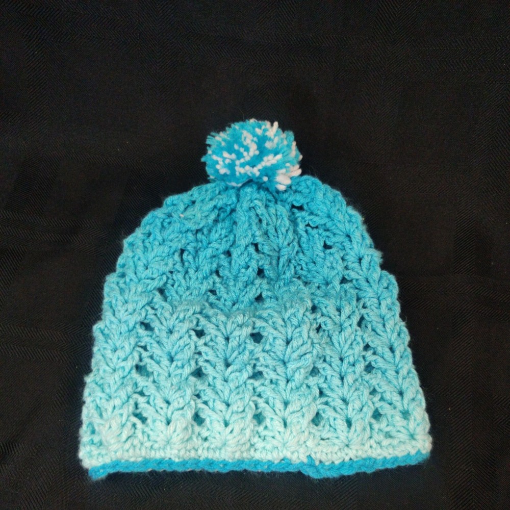 Blues Handmade Knitted Winter Cap / Hat