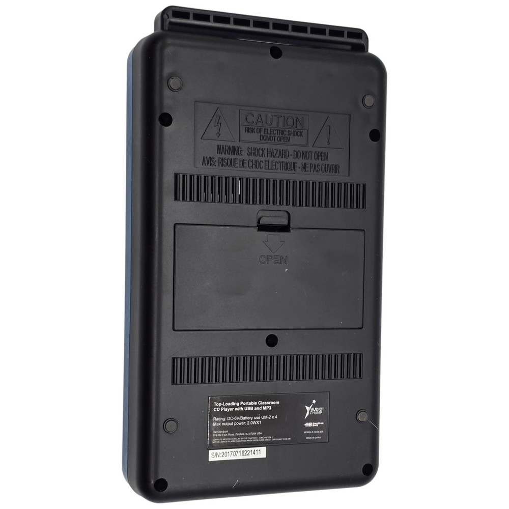 Hamilton Buhl Audio Champ Top Loading Classroom CD Player w/USB MP3 Tested