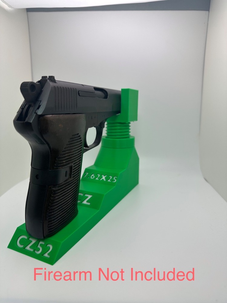 Custom Pistol Stand designed for CZ CZ52 3D printed safe storage