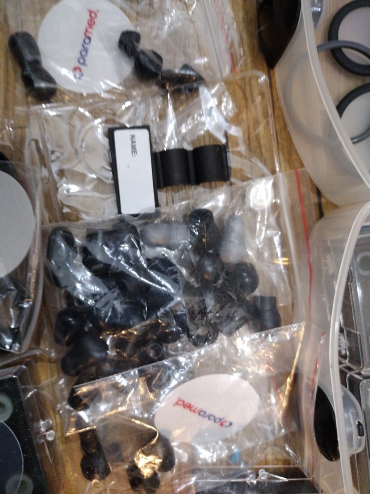 Stethoscope Replacement Parts - Ear Tips & Diaphragms - Black