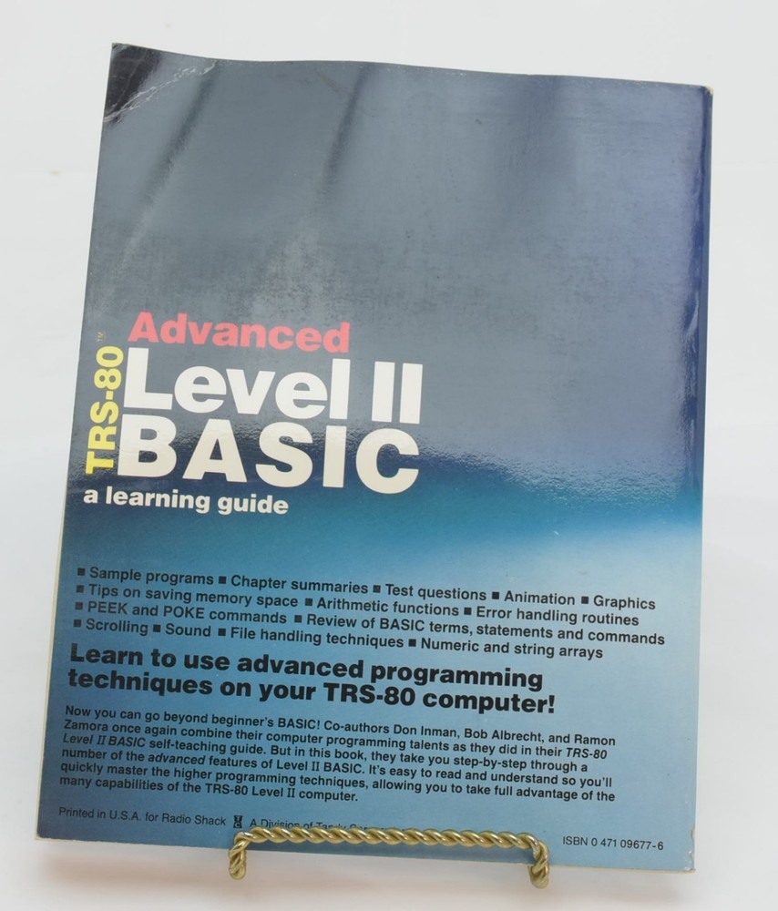 Radio Shack TRS-80 Advanced Level II Basic 62-2072
