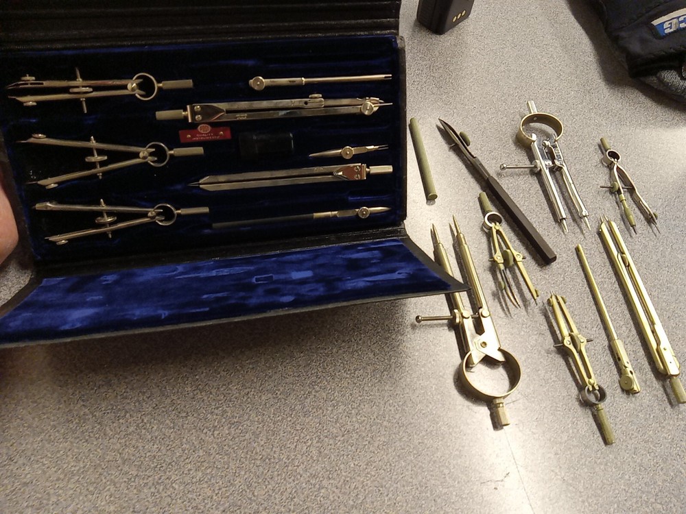 Post 1145C Drafting Tools Set Made In Germany PLUS VARIOUS OTHERS AS SHOWN. NICE