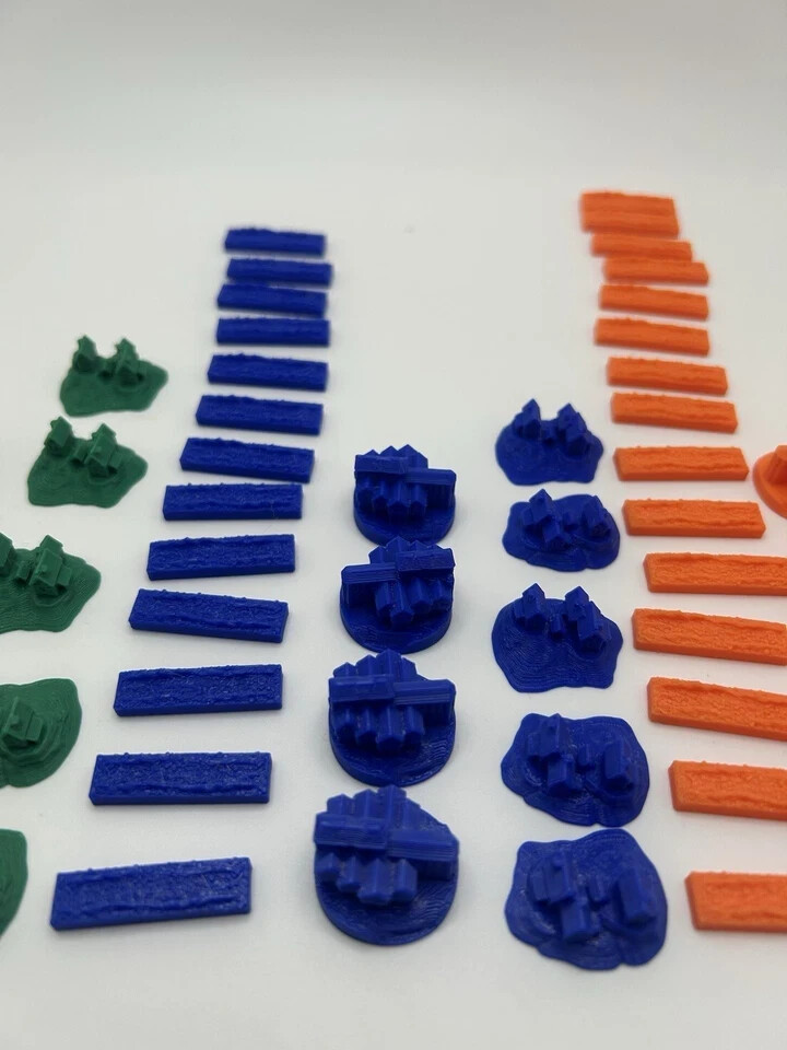 Catan 3D Printed Game Pieces Set - Base Game Set - Various Colors