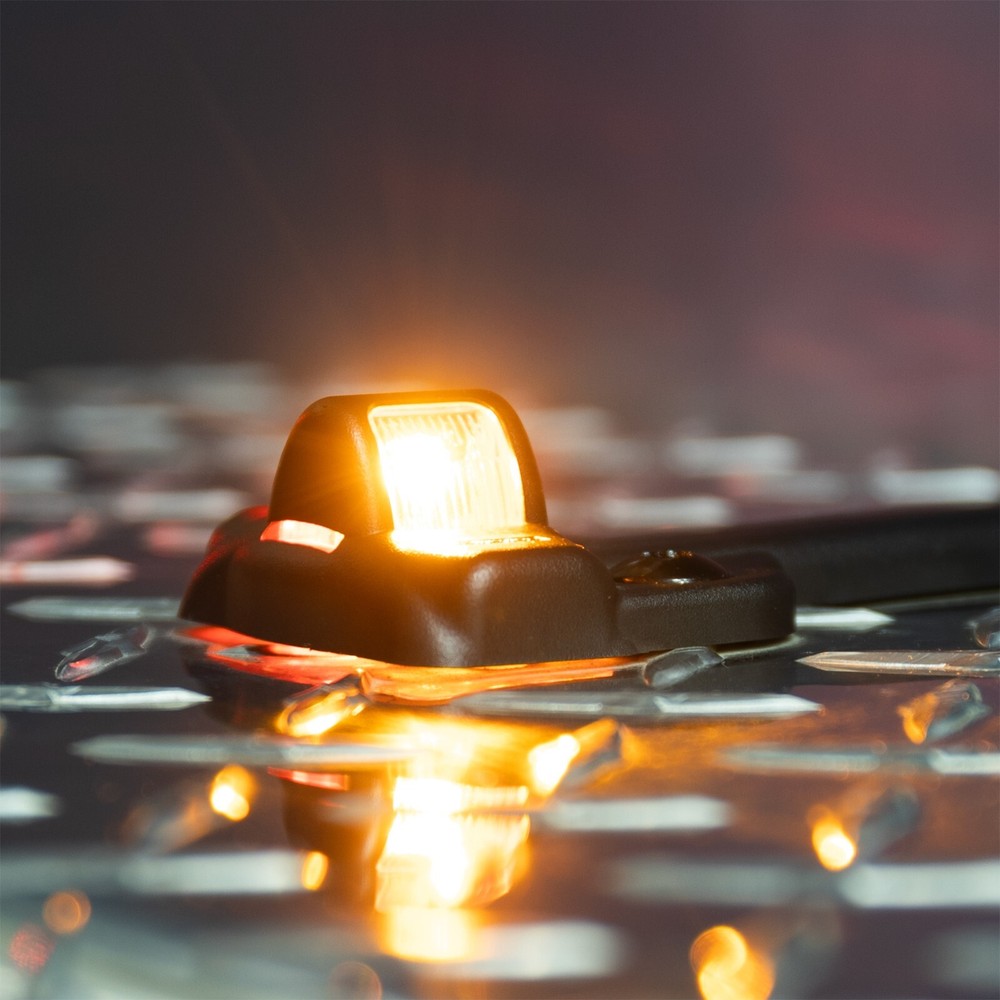 RecPro Trailer Left & Right Fender Light Set | 3/4" Dual LED | Red & Amber