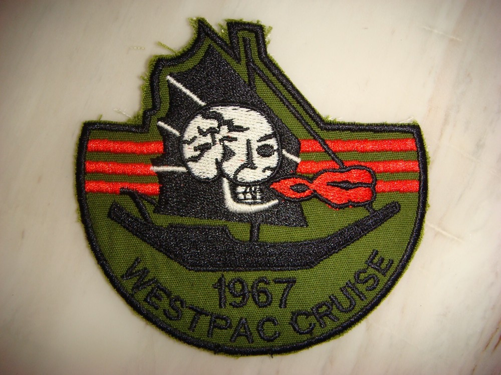 US Navy YEAR 1967 WESTPAC CRUISE  VIETNAM WAR PATCH