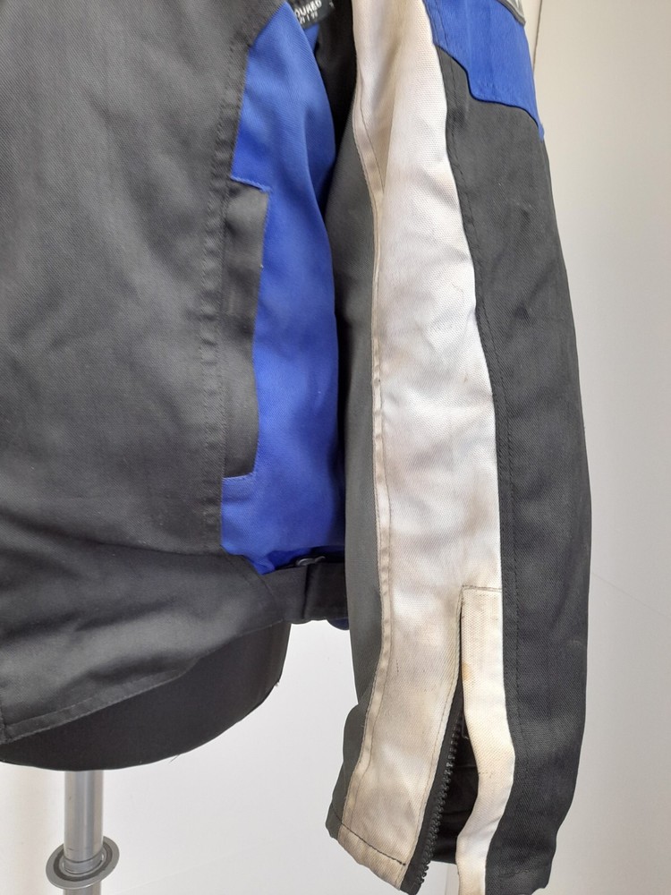 Rayven Armoured Textile Motorcycle Jacket Blue Black Size M