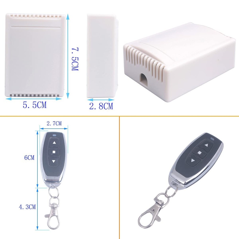 Universal 110V AC Motor Remote Control Switch Forward and Reverse Remote Cont...