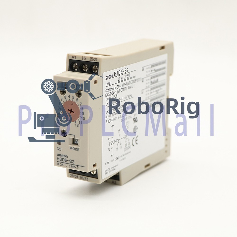 New In Box OMRON H3DE-S2 Time Relay Timer~