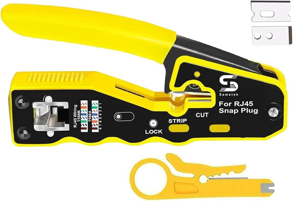 RJ45 Pass through Ethernet Network Crimping tool Pass Through RJ45 Crimper Tool
